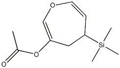 4-(Trimethylsilyl)-6-acetoxy-4,5-dihydrooxepin,,结构式