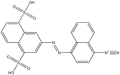 4-[(4,8-Disulfo-2-naphthalenyl)azo]-1-naphthalenediazonium,,结构式