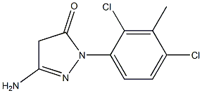 3-Amino-1-(2,4-dichloro-3-methylphenyl)-5(4H)-pyrazolone Structure