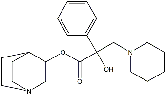 2-Hydroxy-2-phenyl-3-(1-piperidinyl)propionic acid 3-quinuclidinyl ester Structure