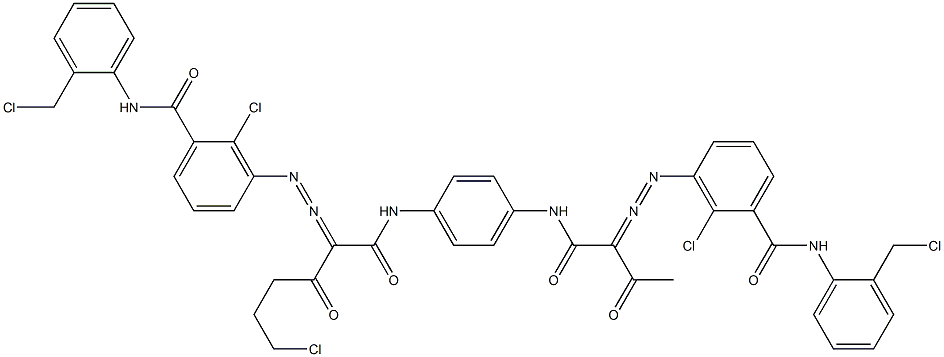 3,3'-[2-(2-Chloroethyl)-1,4-phenylenebis[iminocarbonyl(acetylmethylene)azo]]bis[N-[2-(chloromethyl)phenyl]-2-chlorobenzamide]