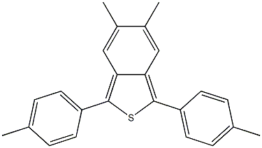 1,3-ジ(p-トリル)-5,6-ジメチルベンゾ[c]チオフェン 化学構造式