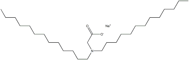 N,N-Ditridecylglycine sodium salt 结构式