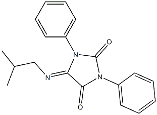 5-Isobutylimino-1,3-diphenyl-3,5-dihydro-1H-imidazole-2,4-dione Struktur