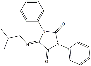 5-Isobutylimino-1,3-diphenyl-3,5-dihydro-1H-imidazole-2,4-dione,,结构式