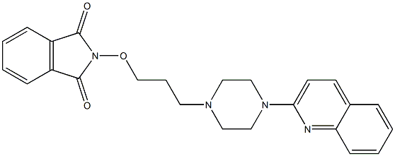 2-[3-[4-(2-Quinolinyl)-1-piperazinyl]propyloxy]-1H-isoindole-1,3(2H)-dione Structure