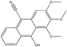  2,3,4-Trimethoxy-10-hydroxyanthracene-9-carbonitrile