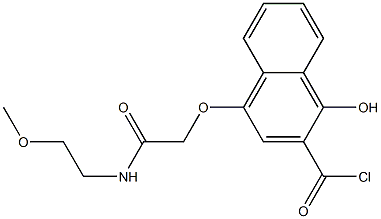 1-Hydroxy-4-[N-(2-methoxyethyl)carbamoylmethoxy]-2-naphthoyl chloride