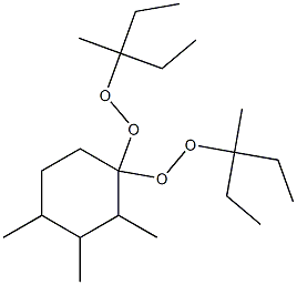 2,3,4-Trimethyl-1,1-bis(1-ethyl-1-methylpropylperoxy)cyclohexane 结构式