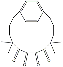 5,5,10,10-Tetramethylbicyclo[12.2.2]octadeca-14,16(1),17-triene-6,7,8,9-tetrone