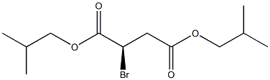 [R,(+)]-Bromosuccinic acid di(2-methylpropyl) ester 结构式