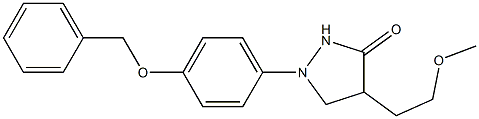 4-(2-Methoxyethyl)-1-(4-benzyloxyphenyl)pyrazolidin-3-one Structure