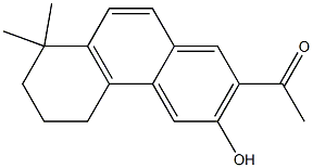 2-Acetyl-5,6,7,8-tetrahydro-8,8-dimethylphenanthren-3-ol Structure