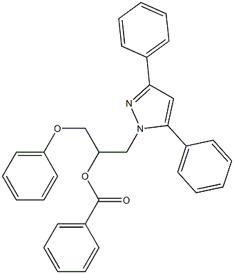 Benzoic acid [1-(3,5-diphenyl-1H-pyrazol-1-yl)-3-phenoxypropan-2-yl] ester|