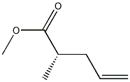[S,(+)]-2-Methyl-4-pentenoic acid methyl ester Struktur