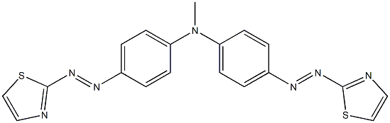 N,N-Bis[4-(2-thiazolylazo)phenyl]methanamine Structure