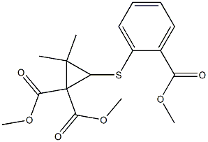 3-(2-Methoxycarbonylphenyl)thio-2,2-dimethylcyclopropane-1,1-dicarboxylic acid dimethyl ester