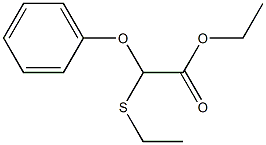 Phenoxy(ethylthio)acetic acid ethyl ester Structure