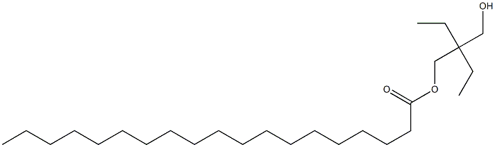 Nonadecanoic acid 2-ethyl-2-(hydroxymethyl)butyl ester Structure