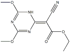 2-Cyano-2-(4,6-dimethoxy-1,2-dihydro-1,3,5-triazin-2-ylidene)acetic acid ethyl ester