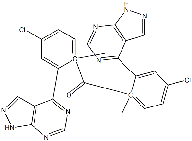 1-Methyl-1H-pyrazolo[3,4-d]pyrimidin-4-yl(4-chlorophenyl) ketone,,结构式