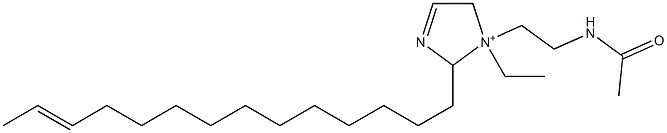 1-[2-(Acetylamino)ethyl]-1-ethyl-2-(12-tetradecenyl)-3-imidazoline-1-ium Structure