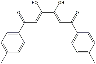 (2Z,4Z)-1,6-Bis(4-methylphenyl)-3,4-dihydroxy-2,4-hexadiene-1,6-dione Structure