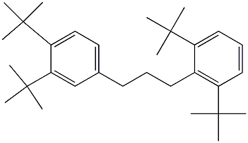 1-(2,6-Di-tert-butylphenyl)-3-(3,4-di-tert-butylphenyl)propane Structure