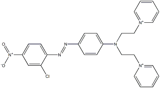 1,1'-[[[4-[(2-Chloro-4-nitrophenyl)azo]phenyl]imino]di-2,1-ethanediyl]bispyridinium