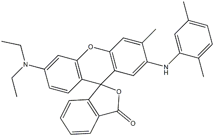 3'-(Diethylamino)-6'-methyl-7'-(2,5-xylidino)spiro[isobenzofuran-1(3H),9'-[9H]xanthen]-3-one|