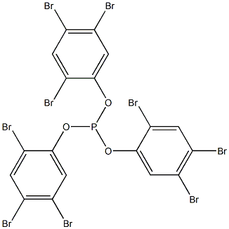 Phosphorous acid tris(2,4,5-tribromophenyl) ester Structure