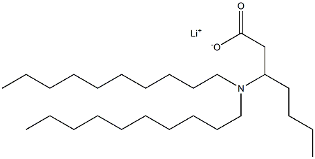 3-(Didecylamino)heptanoic acid lithium salt,,结构式