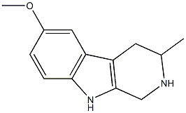 1,2,3,4-Tetrahydro-6-methoxy-3-methyl-9H-pyrido[3,4-b]indole Structure