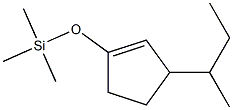 1-(Trimethylsilyloxy)-3-sec-butyl-1-cyclopentene Structure