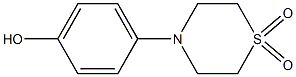 4-(4-Hydroxyphenyl)tetrahydro-2H-1,4-thiazine 1,1-dioxide 结构式