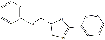 2-フェニル-5-[1-(フェニルセレノ)エチル]-2-オキサゾリン 化学構造式