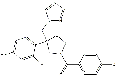 3-(4-Chlorobenzoyl)-5-(2,4-difluorophenyl)-5-[(1H-1,2,4-triazol-1-yl)methyl]oxazolidine