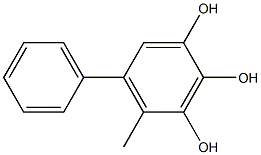 4-Methyl-5-phenyl-1,2,3-benzenetriol 结构式