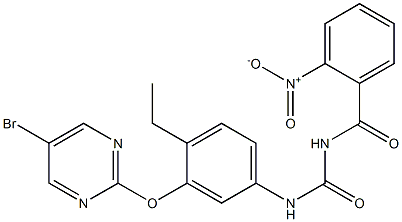 1-(2-Nitrobenzoyl)-3-[3-[(5-bromo-2-pyrimidinyl)oxy]-4-ethylphenyl]urea