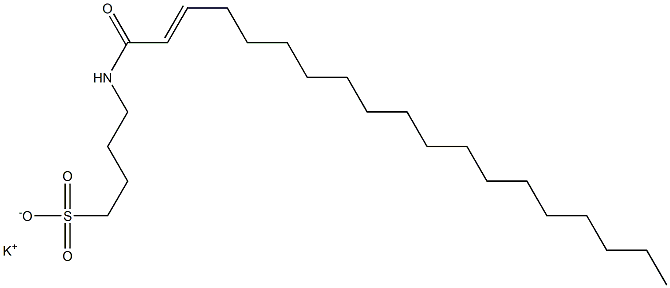 4-(2-Nonadecenoylamino)-1-butanesulfonic acid potassium salt Struktur