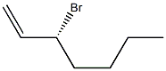 [R,(-)]-3-ブロモ-1-ヘプテン 化学構造式