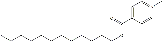 1-Methyl-4-[(dodecyloxy)carbonyl]pyridinium Structure