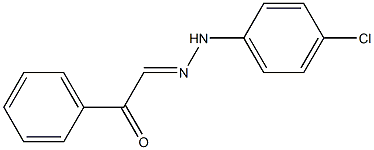 1-Phenyl-2-[2-(4-chlorophenyl)hydrazono]-ethanone Struktur