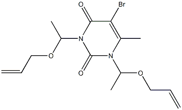 1,3-Bis[1-(2-propenyloxy)ethyl]-5-bromo-6-methyluracil