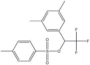 4-Methylbenzenesulfonic acid 2,2,2-trifluoro-1-(3,5-dimethylphenyl)ethyl ester Structure