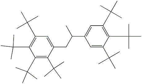 1-(2,3,4,5-Tetra-tert-butylphenyl)-2-(3,4,5-tri-tert-butylphenyl)propane Structure