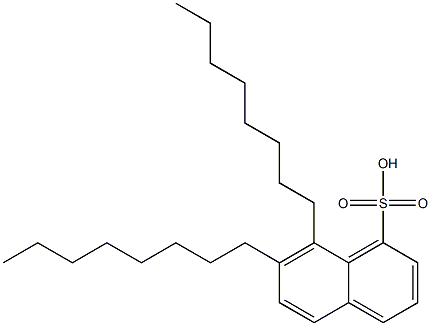 7,8-Dioctyl-1-naphthalenesulfonic acid,,结构式