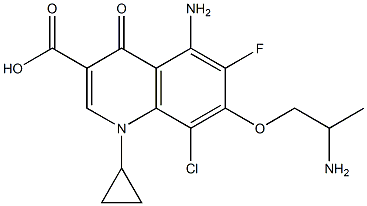 7-(2-Aminopropoxy)-8-chloro-6-fluoro-5-amino-1-cyclopropyl-1,4-dihydro-4-oxoquinoline-3-carboxylic acid