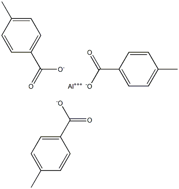 Tris(4-methylbenzoic acid)aluminum salt,,结构式