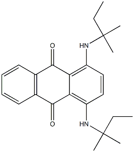 1,4-ビス(tert-ペンチルアミノ)アントラキノン 化学構造式